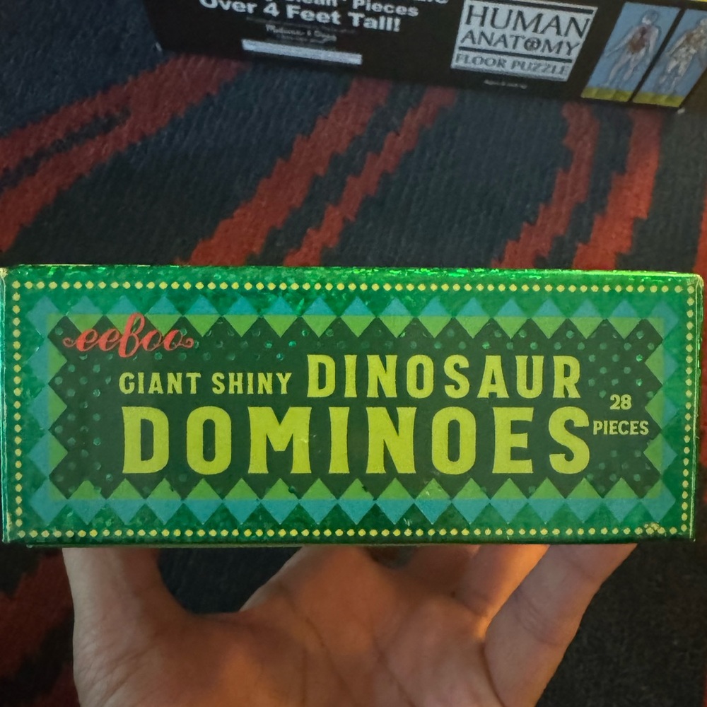 Melissa & Doug Anatomy Floor Puzzle, eeboo Dino Dominoes, mudpuppy World Puzzle - Picture 8 of 12
